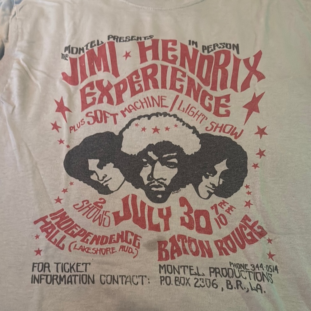 Vintage Jimi Hendrix short Sleeve Tee
